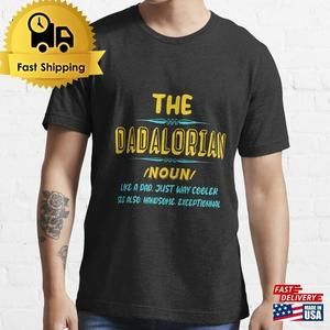 The Dadalorian Mens Retro Dad Just Way Cooler Essential T-shirt Classic